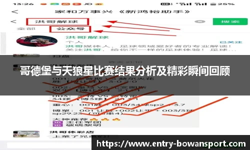 哥德堡与天狼星比赛结果分析及精彩瞬间回顾